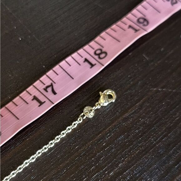 "5/$25" Vintage CW Silvertone Marcasite Cross Pendant Necklace 18" - Picture 10 of 11